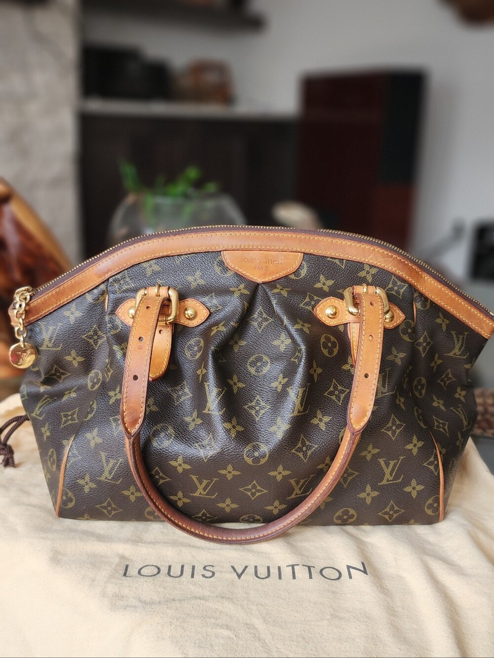Louis Vuitton Brown Monogram Canvas Handbag